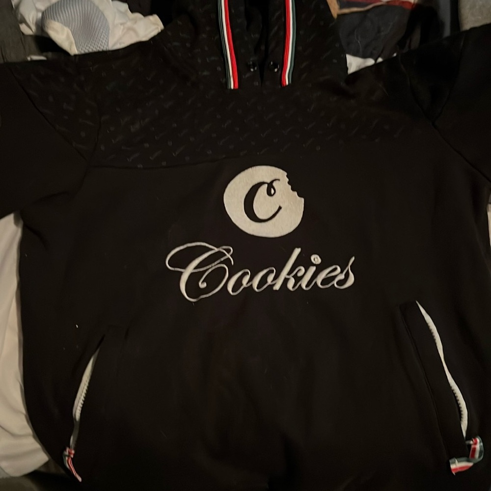 Cookies Black & Gray Unisex Original Logo Pullover Hoodie